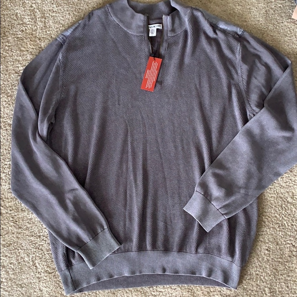 32 Bar Blues NWT 3/4 zip Sweater